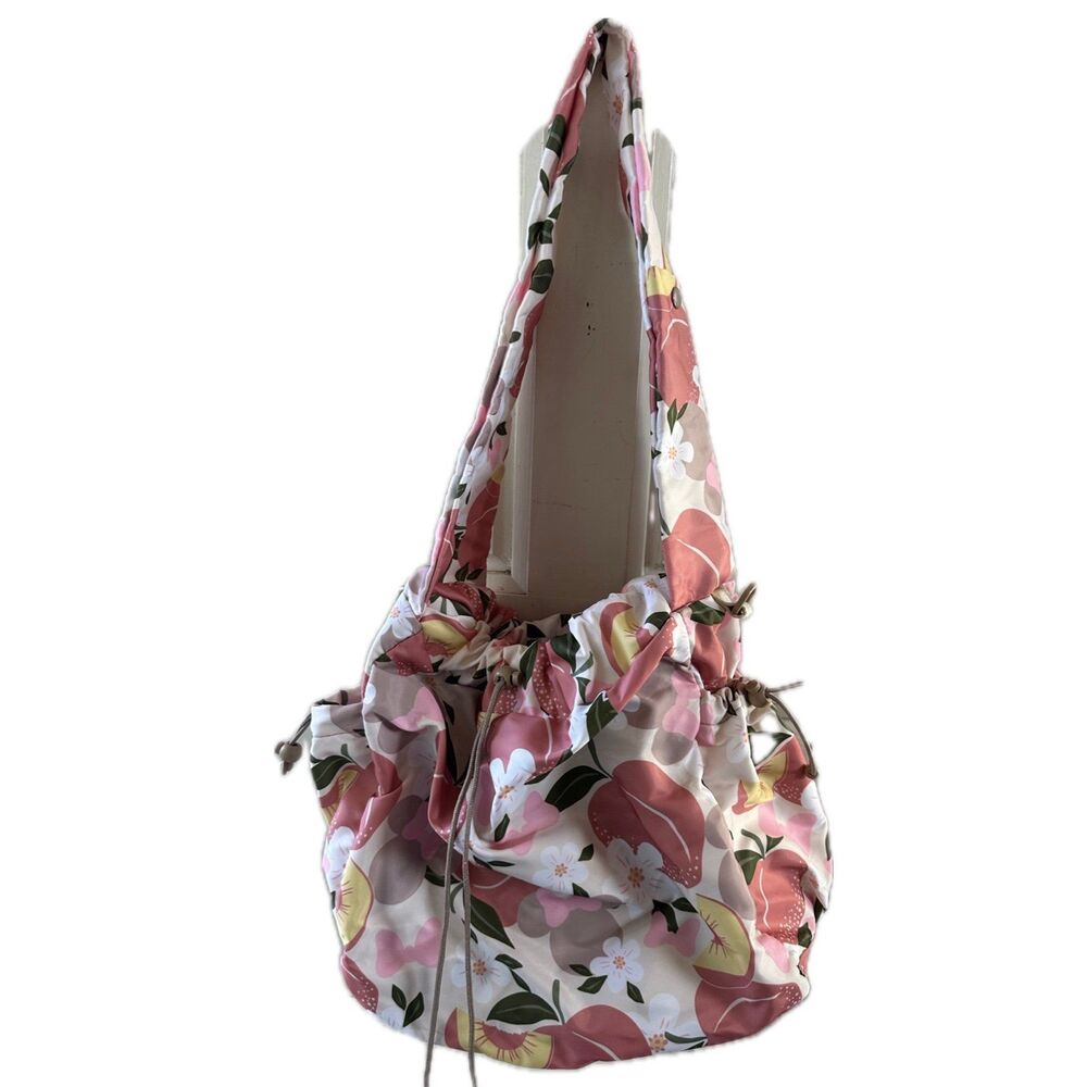 Disney Bioworld Minnie Mouse Peach Hydration Multi-Use Travel Drawstring Tote